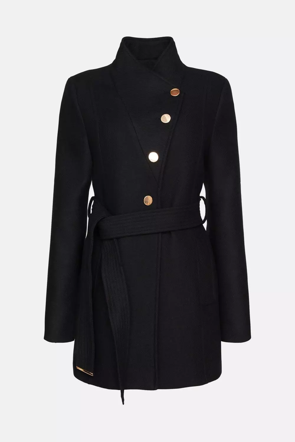 Wrap Belted Short Coat