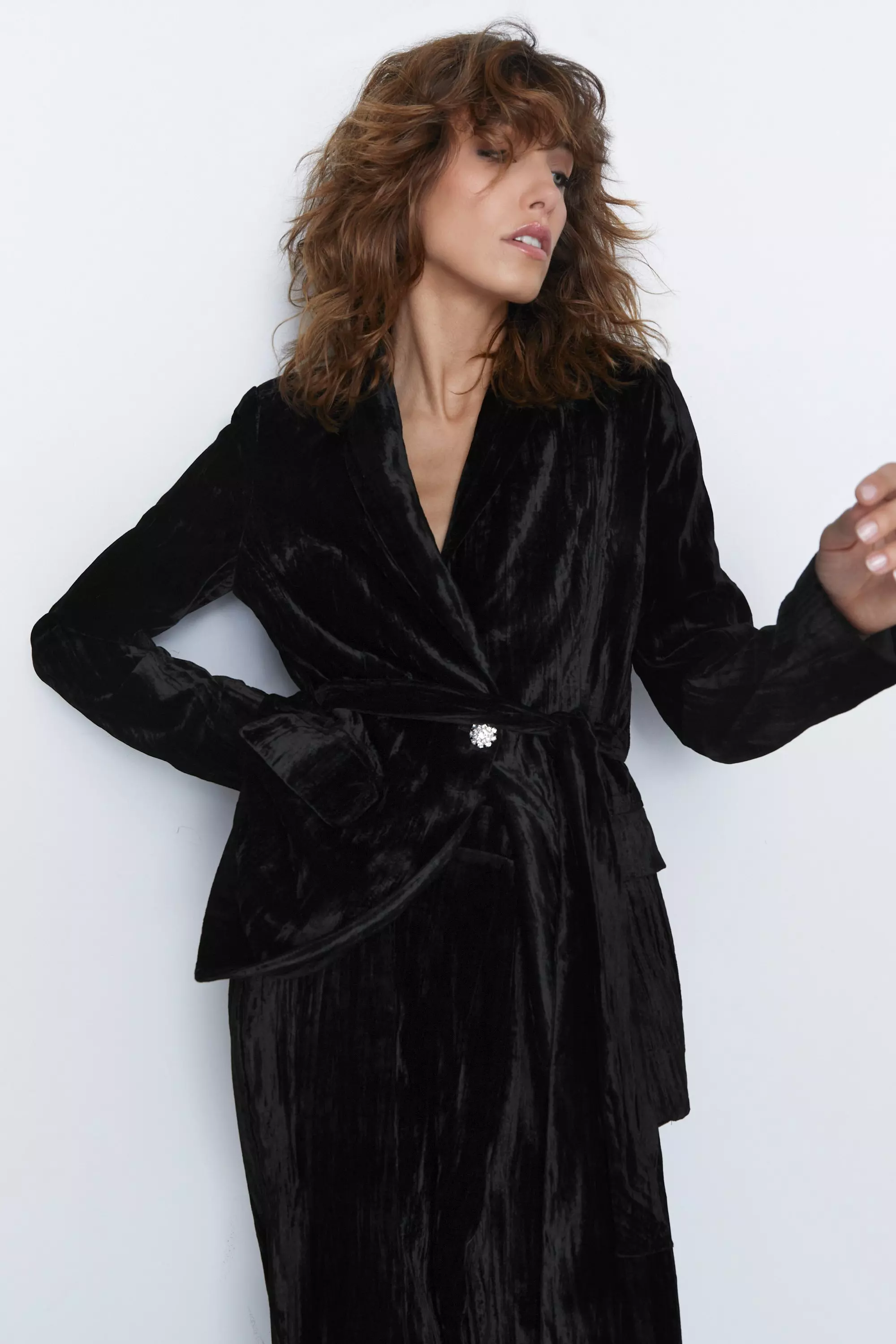 Velvet hot sale wrap blazer