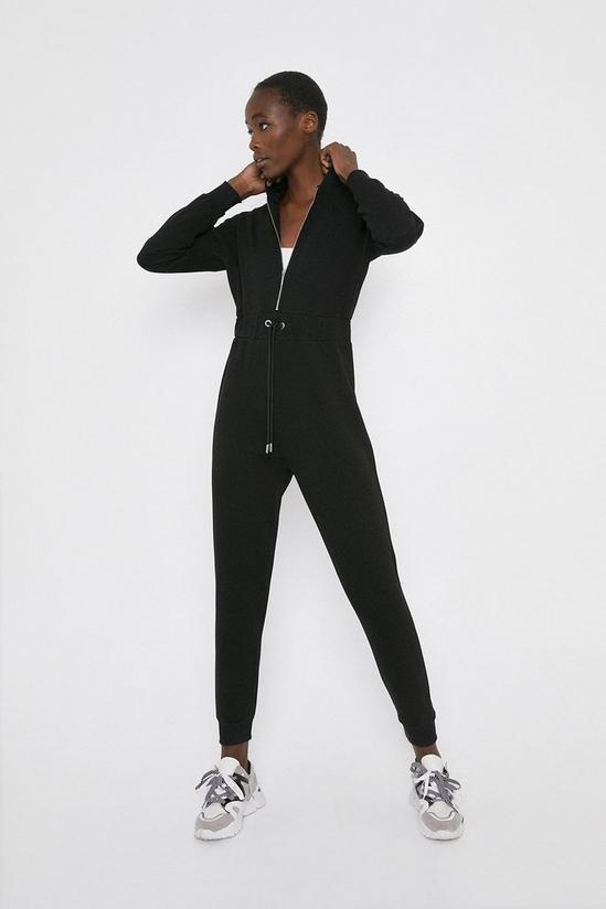 Warehouse Zip Through Hooded Lounge Jumpsuit 4