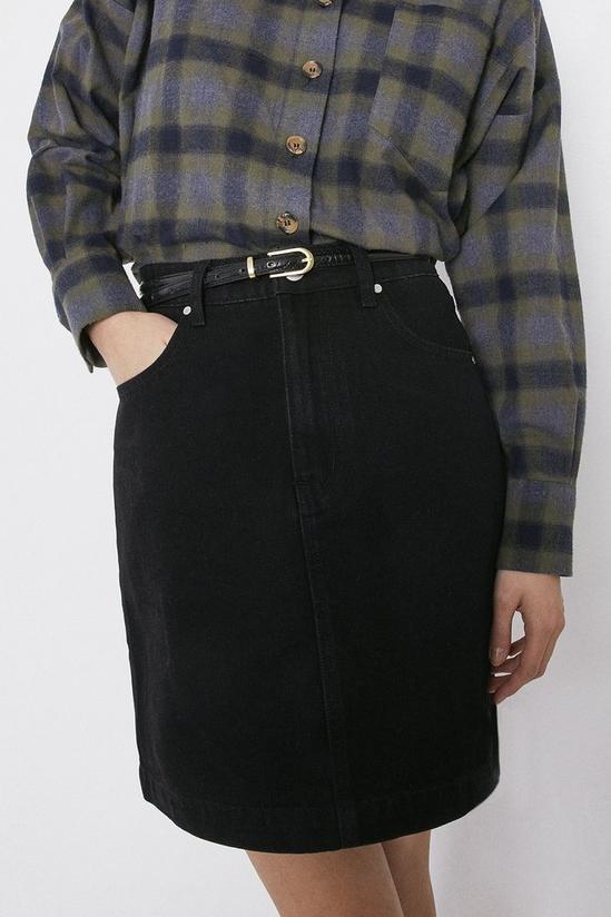 Warehouse 5 Pocket Denim Mini Skirt 2