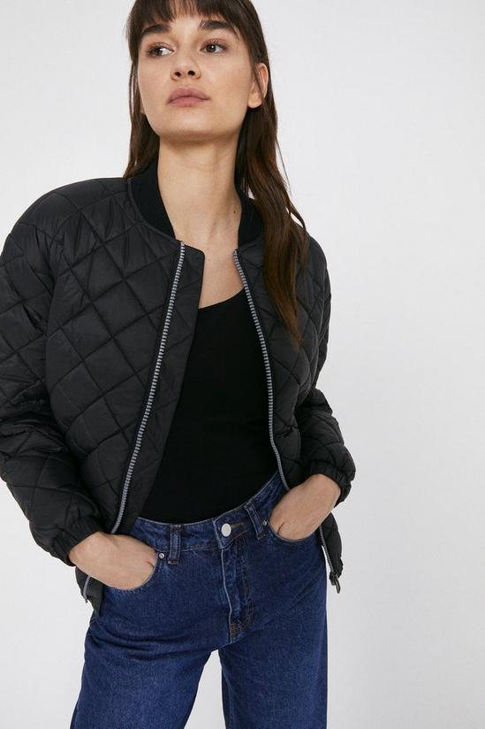 Warehouse Quilted Bomber Jacket 1