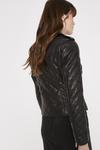Warehouse Faux Leather Quilted Biker thumbnail 3
