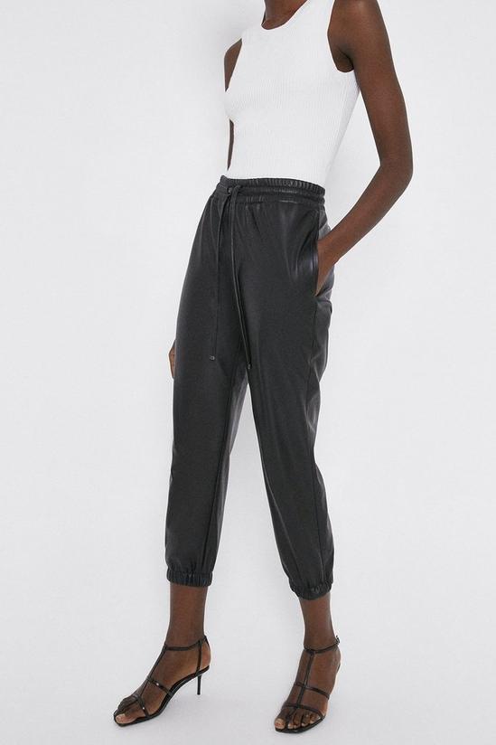 Warehouse Faux Leather Jogger 2
