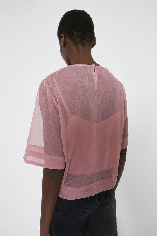 Warehouse Sheer Top With Contrast Lining 3