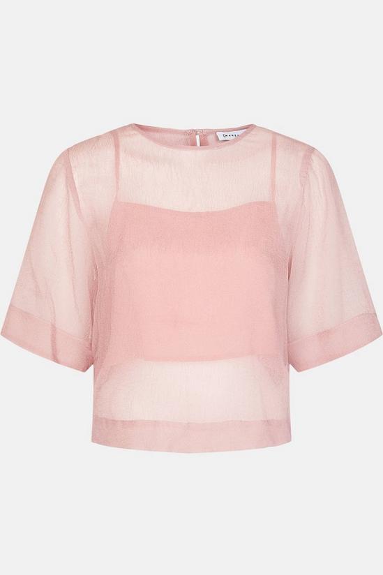 Warehouse Sheer Top With Contrast Lining 5