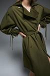 Warehouse Trench Coat With Gathered Cuff Detail thumbnail 3