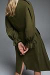Warehouse Trench Coat With Gathered Cuff Detail thumbnail 4