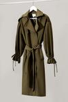 Warehouse Trench Coat With Gathered Cuff Detail thumbnail 6