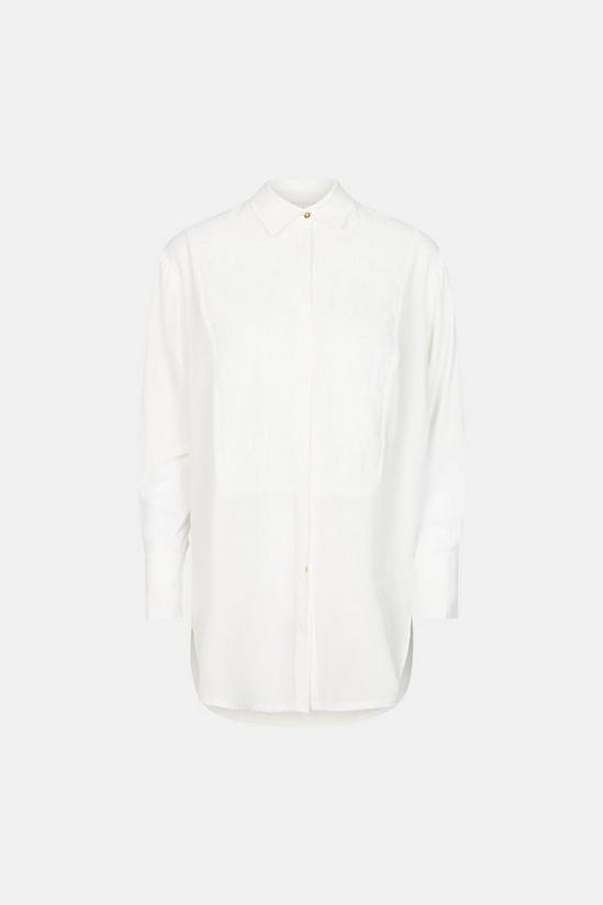Warehouse Chiffon Shirt With Cotton Bib 5