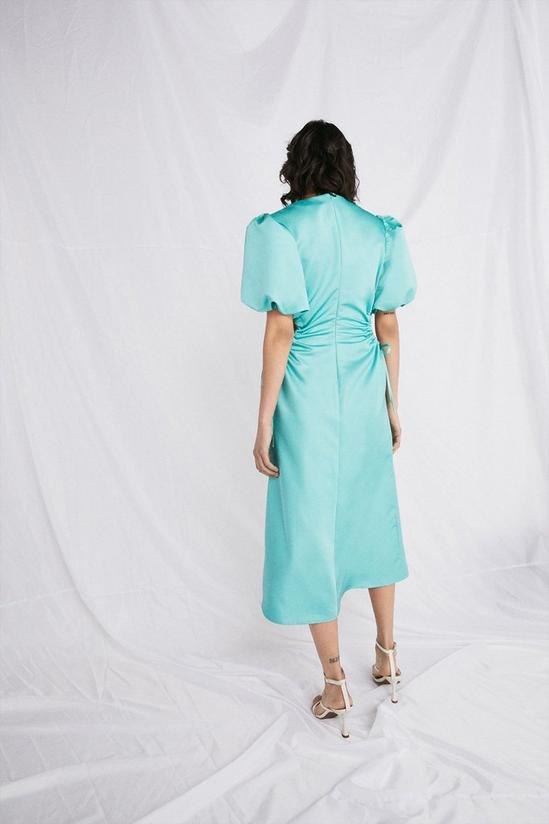Warehouse Satin Dress With Cut Outs 3