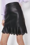 Warehouse Faux Leather Laser Cut Pelmet Skirt thumbnail 2