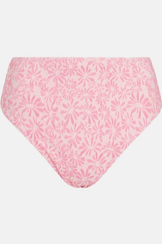Warehouse Textured Floral Bikini Bottom 5