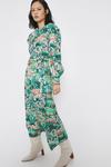 Warehouse Midi Dress In Garden Floral Print thumbnail 2