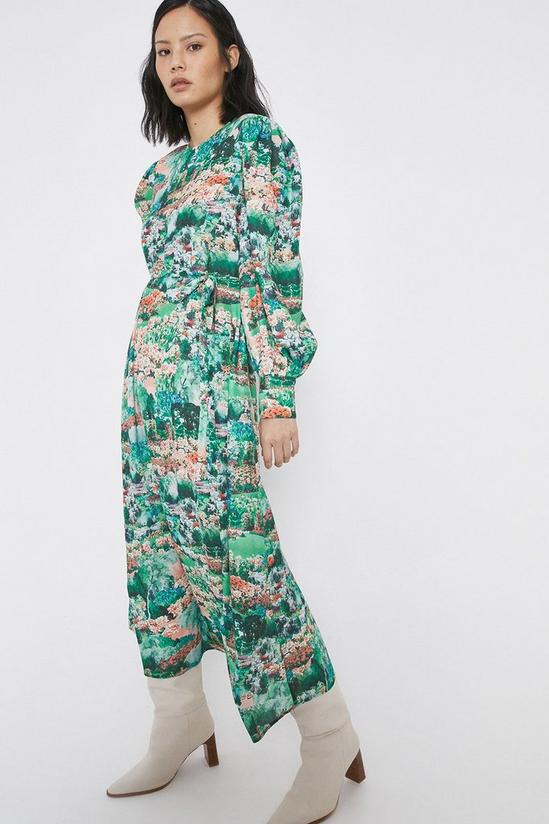 Warehouse Midi Dress In Garden Floral Print 2