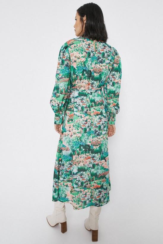 Warehouse Midi Dress In Garden Floral Print 4