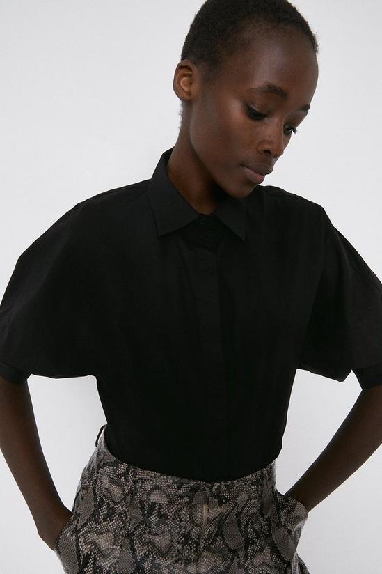 Warehouse Cotton Shirt With Short Sleeve 1