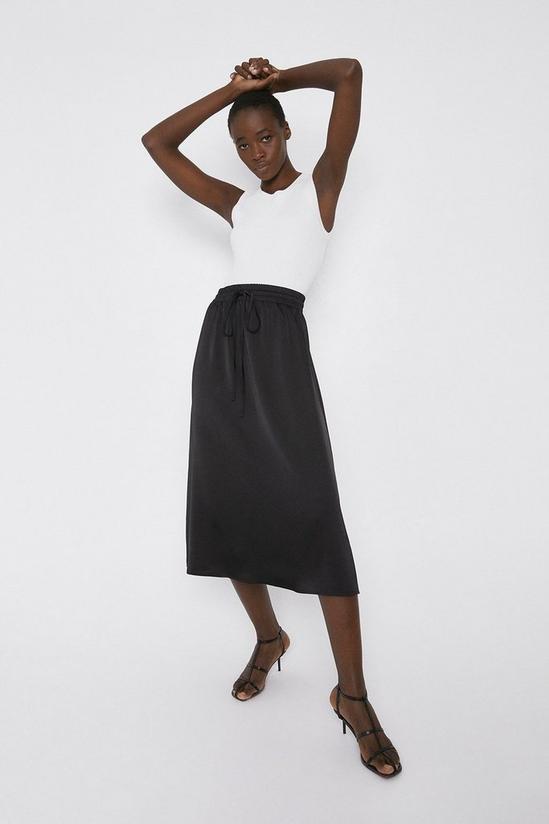 Warehouse Midi Skirt In Satin 1