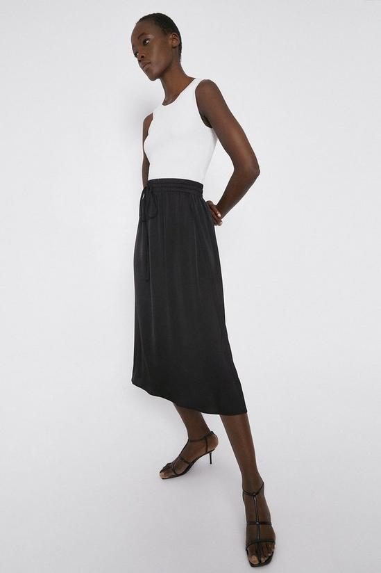 Warehouse Midi Skirt In Satin 4