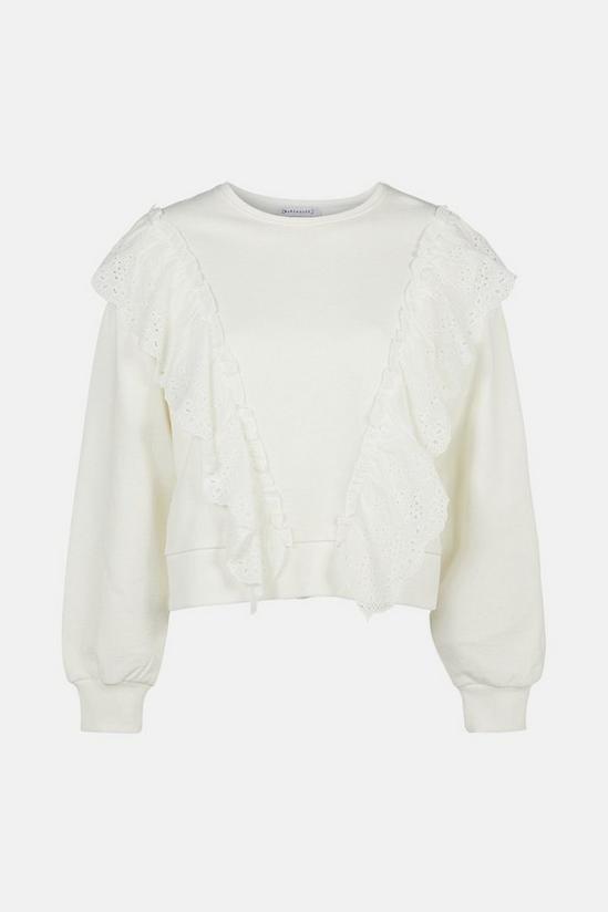 Warehouse Broderie Frill Sweat 5