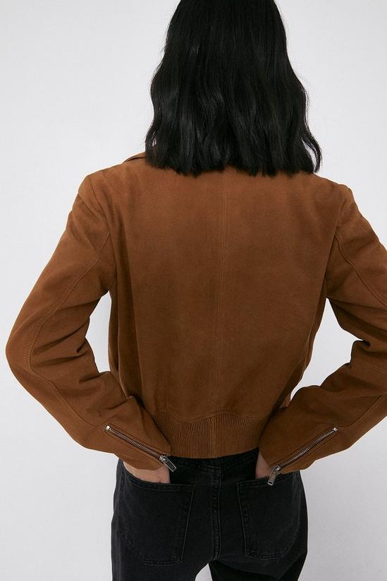 Warehouse Real Suede Bomber Jacket 3