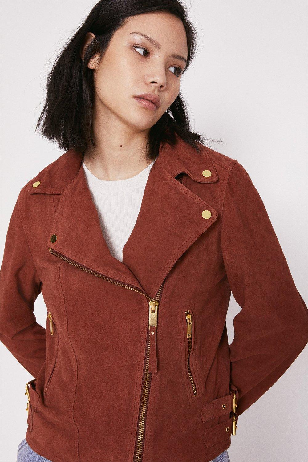 Warehouse suede outlet jacket