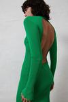 Warehouse Open Back Knitted Polo Dress thumbnail 1