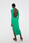 Warehouse Open Back Knitted Polo Dress thumbnail 5