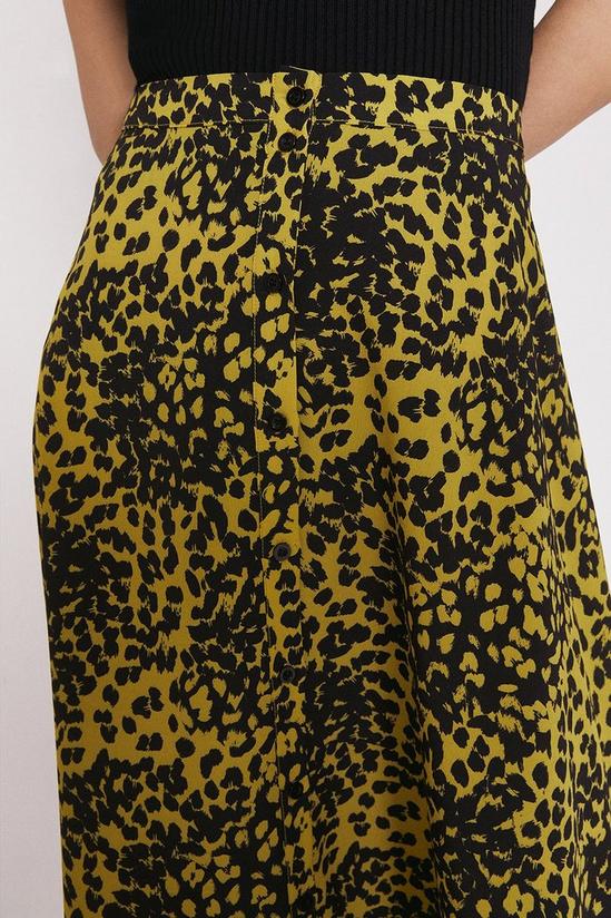 Warehouse Skirt In Yellow Animal 4