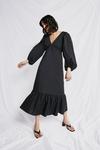 Warehouse Maxi Dress In Cotton With Frill Hem thumbnail 1