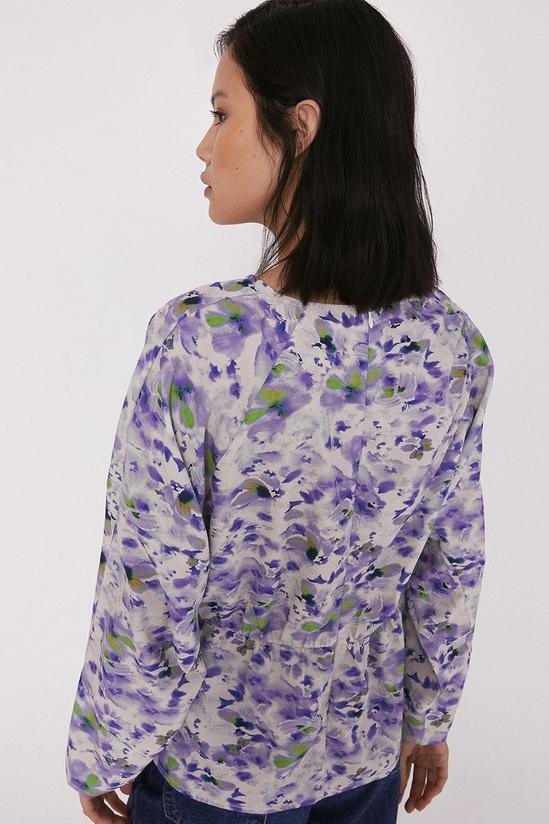 Warehouse Top In Lilac Floral 3
