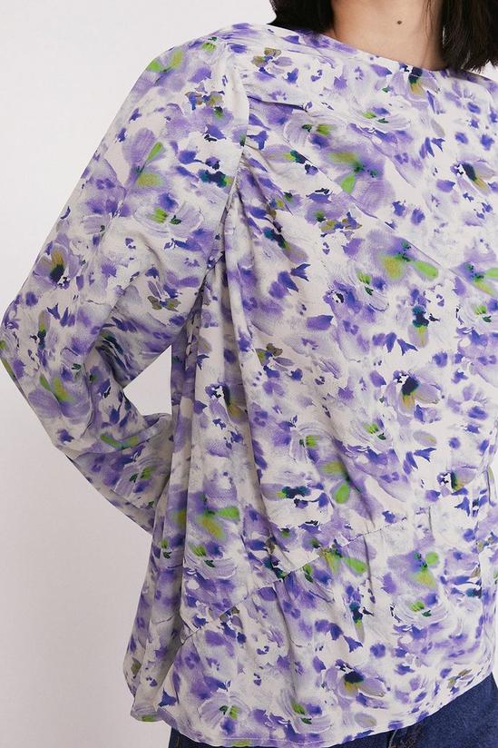 Warehouse Top In Lilac Floral 4