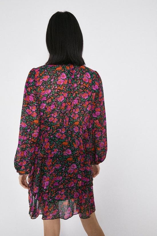 Warehouse Tiered Dress In Floral 3