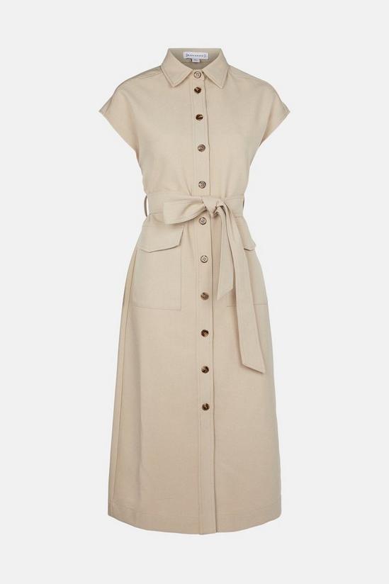 Warehouse Pocket Shirt Dress With X Over Back 5