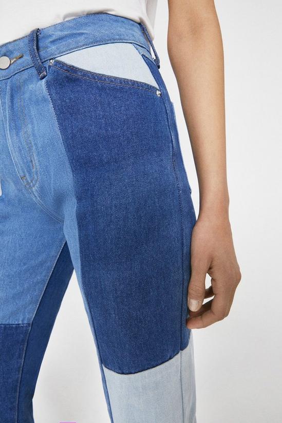Warehouse Denim Patchwork Flare Jeans 5