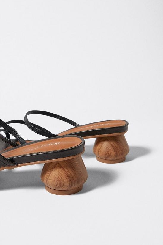 Warehouse Wooden Heel Sandal 3