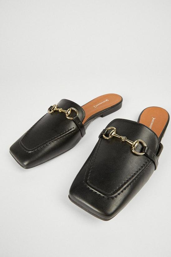 Warehouse Open Back Square Toe Loafer 2