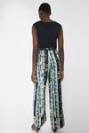 Warehouse Wide Leg Trouser In Linear Floral thumbnail 3