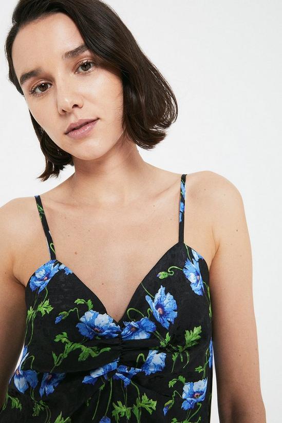 Warehouse Cami Dress In Blue Floral Print 2