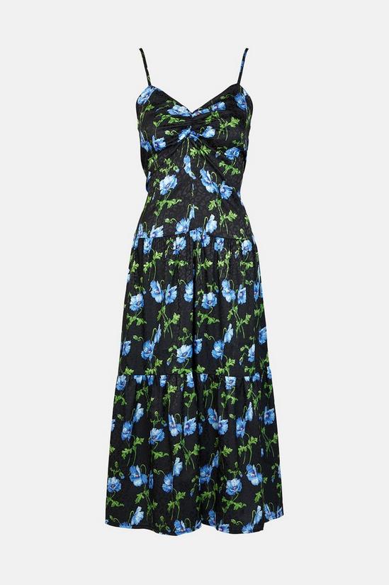 Warehouse Cami Dress In Blue Floral Print 5