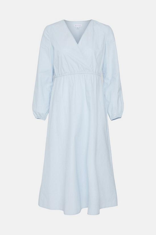 Warehouse Cotton Wrap Dress With Drawcord 5
