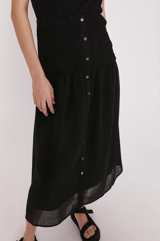 Warehouse Midi Skirt With Shirred Waist 2