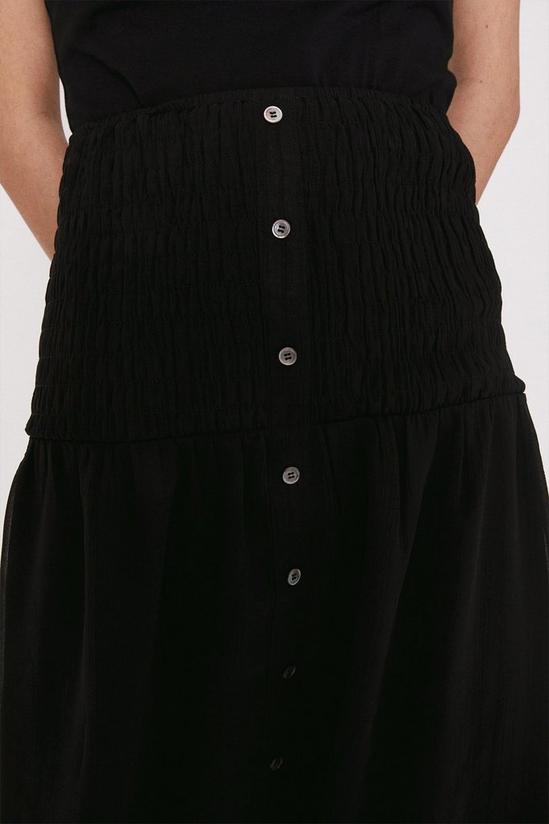 Warehouse Midi Skirt With Shirred Waist 4