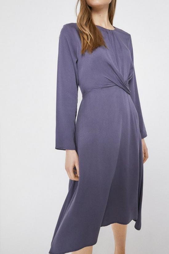 Warehouse Midi Dress With Knot Front 2