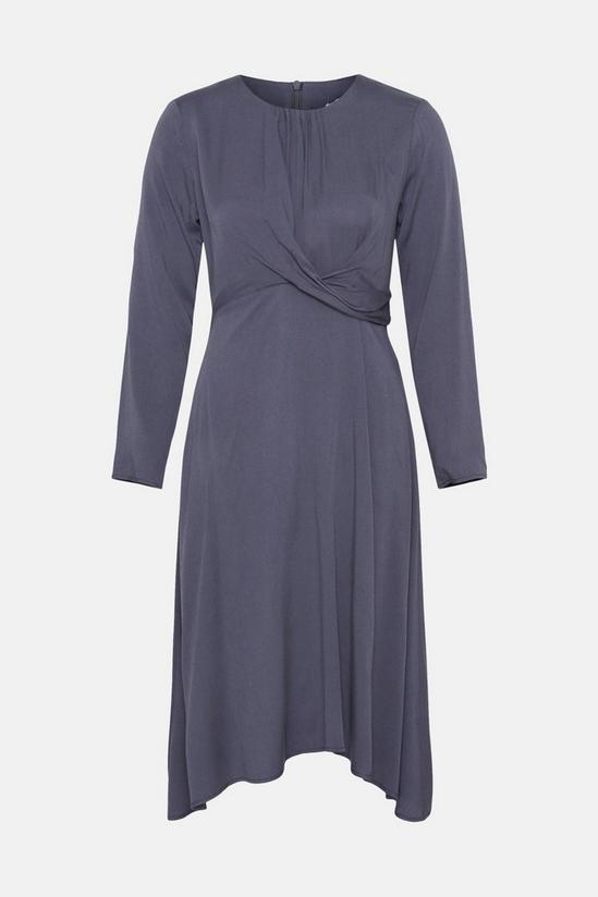 Warehouse Midi Dress With Knot Front 5