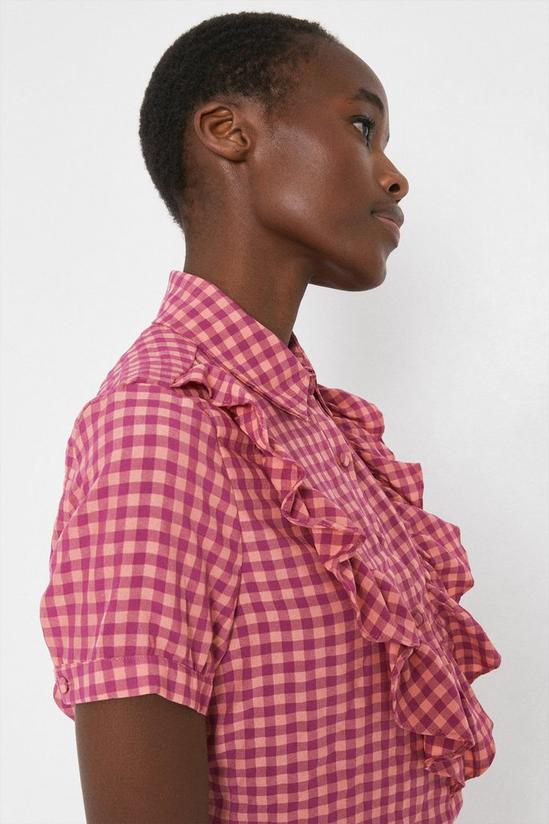 Warehouse Check Shirt With Frill 2