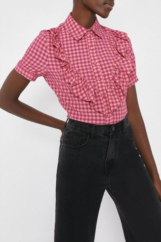 Warehouse Check Shirt With Frill 4