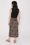 Warehouse Skirt With Buttons In Animal Print thumbnail 3