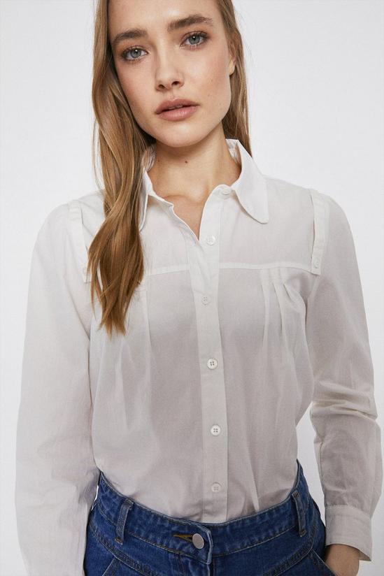 Warehouse Cotton Shirt With Tab 1