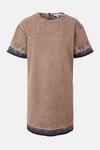 Warehouse Washed Denim T-Shirt Mini Dress thumbnail 5