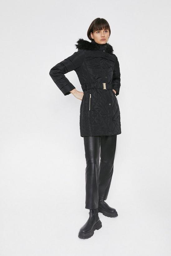 Warehouse Long Luxe Padded Coat 1